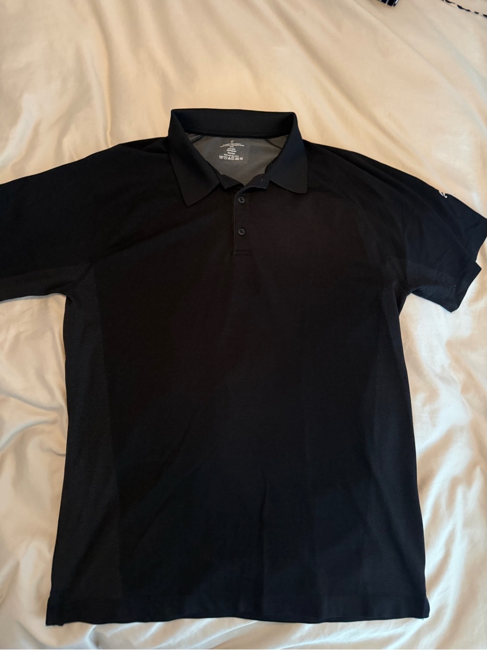 Fabletics Men's Black Performance Polo